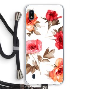 Roosjes: Samsung Galaxy A10 Transparant Hoesje met koord