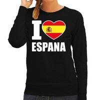 I love Espana supporter sweater / trui zwart voor dames 2XL  -
