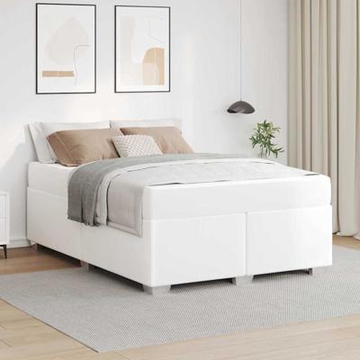 Bedframe Wit 140 x 200 cm Kunstleer