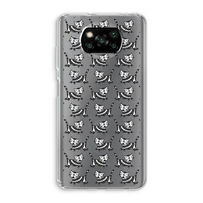Zwarte poes: Xiaomi Poco X3 NFC Transparant Hoesje