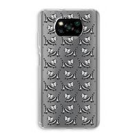 Zwarte poes: Xiaomi Poco X3 NFC Transparant Hoesje