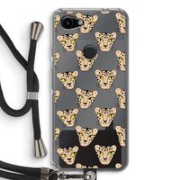 Tijger: Pixel 3a Transparant Hoesje met koord