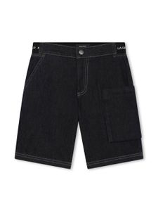 Karl Lagerfeld Kids short en jean à coupe droite - Noir