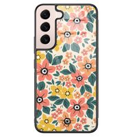 Samsung Galaxy S22 glazen hardcase - Blossom Samsung Galaxy S22 glazen hardcase - Blossom