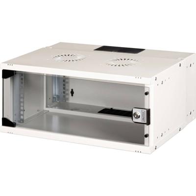 Digitus DN-49200 19inch-wandkast (b x h x d) 540 x 240 x 400 mm 4 HE Grijs, Grijs (metalen behuizing), Grijs (RAL 7035)