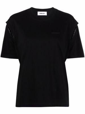 AMBUSH t-shirt à fentes - Noir