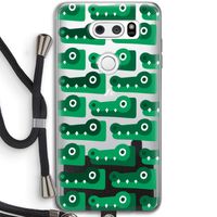 Crocs: LG V30 Transparant Hoesje met koord Crocs: LG V30 Transparant Hoesje met koord