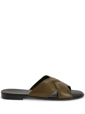 Giuseppe Zanotti sandales Flavio en cuir - Vert