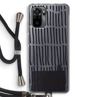 Moroccan stripes: Xiaomi Redmi Note 10 Pro Transparant Hoesje met koord