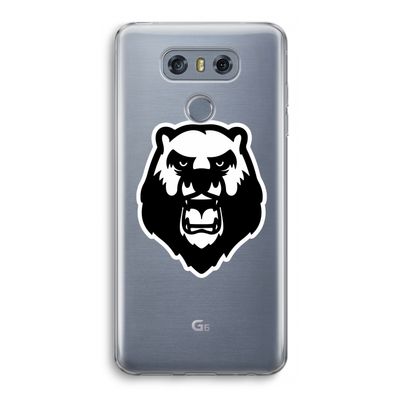 Angry Bear (white): LG G6 Transparant Hoesje