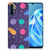 OPPO A91 Silicone Back Cover Space - thumbnail