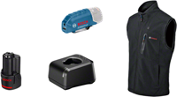 Bosch Blauw ghv 12 + 18v xa | verwarmde bodywarmer l | incl. accu & lader - 06188000g6