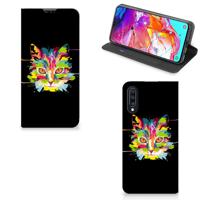 Samsung Galaxy A70 Magnet Case Cat Color