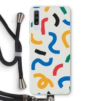 Illustratieve pop 2: Samsung Galaxy A70 Transparant Hoesje met koord Illustratieve pop 2: Samsung Galaxy A70 Transparant Hoesje met koord
