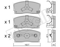 Metelli Remblokset 22-0240-0