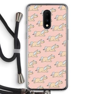 Ponys: OnePlus 7 Transparant Hoesje met koord