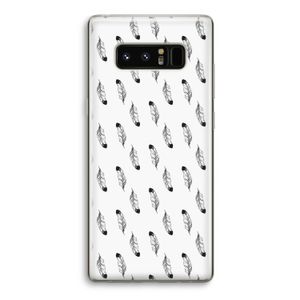 Pluimen: Samsung Galaxy Note 8 Transparant Hoesje