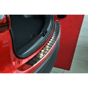 Zwart RVS Bumper beschermer passend voor Mazda CX-5 2012- 'Ribs' AV245008