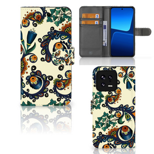 Wallet Case Xiaomi 13 Barok Flower