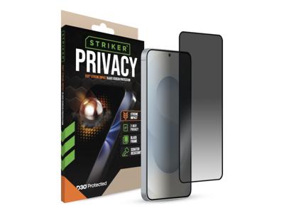Striker Striker D3O Xtreme Impact Privacy Glass Screen Protector - Black Frame - Samsung Galaxy S24+ 5G/S25+ 5G