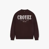 Croyez Gallery Knit Sweater Heren Donkerrood - Maat S - Kleur: Donkerrood | Soccerfanshop