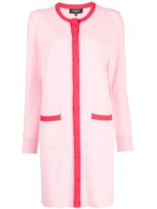 Paule Ka robe-cardigan en cachemire mélangé - Rose