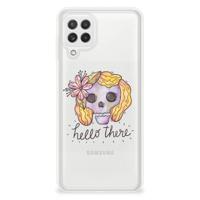 Silicone Back Case Samsung Galaxy A22 4G | M22 Boho Skull