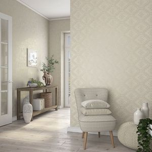 Noordwand behang topchic tone on tone diamonds metallic beige