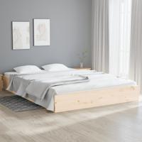 Bedframe zonder matras massief hout 140x200 cm