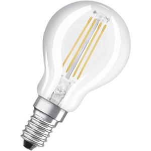 OSRAM 4058075819337 LED-lamp Energielabel E (A - G) E14 Kogel 4 W = 40 W Warmwit (Ø x l) 45.0 mm x 77.0 mm 1 stuk(s)