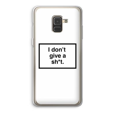 Don't give a shit: Samsung Galaxy A8 (2018) Transparant Hoesje