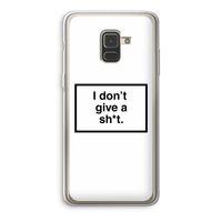 Don't give a shit: Samsung Galaxy A8 (2018) Transparant Hoesje