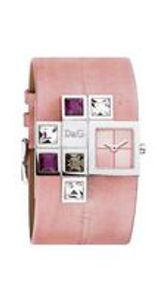 Horlogeband Dolce & Gabbana DW0176 Onderliggend Leder Roze 37mm