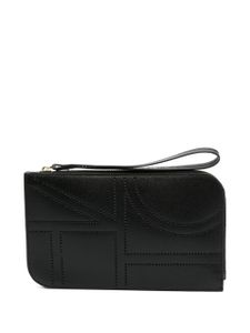 TOTEME pochette zippée à design perforé - Noir