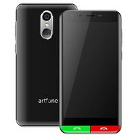 Artfone Smart 500 Senior Telefoon - 4G, SOS - Zwart - thumbnail