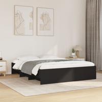 Bedframe zonder matras 160x200 cm spaanplaat zwart