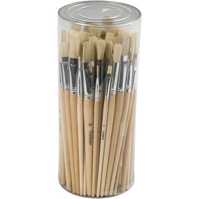 Creativ Company Nature line kwasten, afm 1+2+3+4+5+6+7+8+9+10, l: 19,5-23 cm, b: 4-17 mm, plat,rond, 80 stuk/ 1 doos Creativ Company Nature line kwasten, afm 1+2+3+4+5+6+7+8+9+10, l: 19,5-23 cm, b: 4-17 mm, plat,rond, 80 stuk/ 1 doos