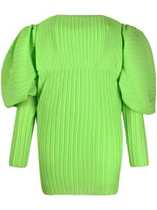 Solace London robe courte Skye à design plissé - Vert