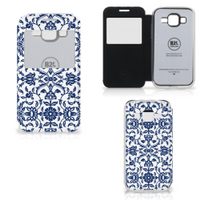 Samsung Galaxy Core Prime Hoesje Flower Blue - thumbnail