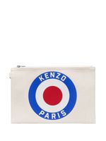 Kenzo pochette Kenzo Target en toile - Blanc