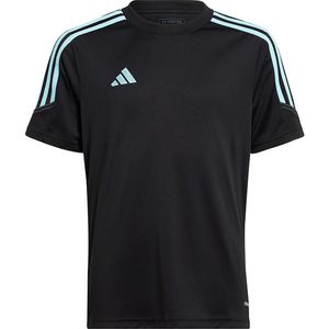 adidas Tiro 23 Club Training Shirt Kids - Opruiming - Kleding - Black/Blue - maat 128