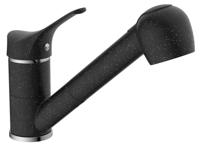 Ngk Eisl granit meraan keuken met sproeier | zwart-chroom - ni183smcr ni183smcr