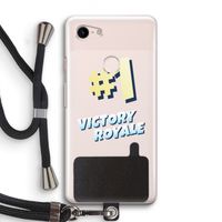 Victory Royale: Pixel 3 Transparant Hoesje met koord