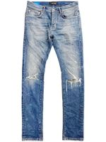 Purple Brand P005 Thrashed Tinted straight jeans - Bleu