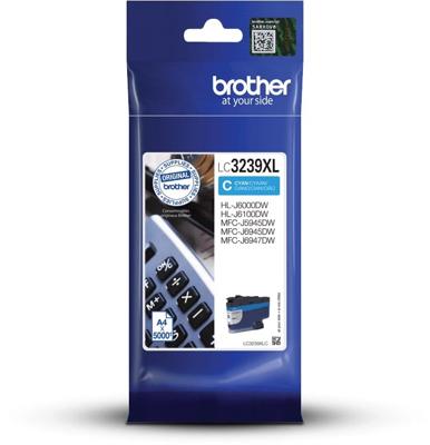 Brother inktcartridge, 5.000 pagina&apos;s, OEM LC-3239XLC, cyaan