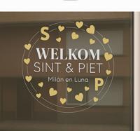 Welkom eigen naam raamsticker