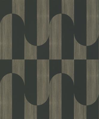 Dutch Wallcoverings Asperia - Gael - Zwart/Goud