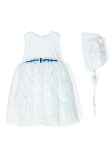 SPERANZA ensemble robe-chapeau en tulle - Bleu