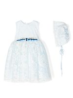 SPERANZA ensemble robe-chapeau en tulle - Bleu