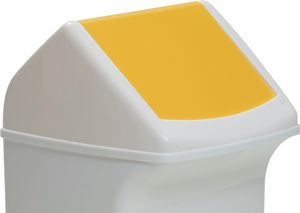 Durable Deksel | met gele inwerpklep | voor afvalcontainer 40l | Kunststof PE | 1 stuk - 1801574013 1801574013